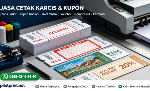 jasa cetak karcis dan kupon