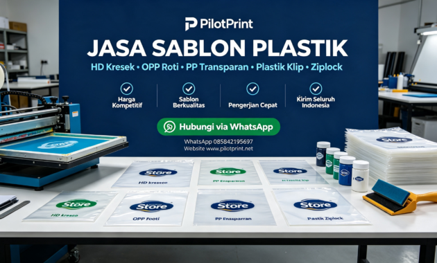 jasa sablon plastik